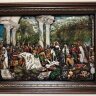 Панно из дерева "Вход Господень в Иерусалим"