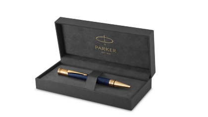 Шариковая ручка Parker Duofold Prestige Blue Chevron GT