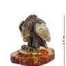Фигурка "Орел с рыбой" (латунь, янтарь)