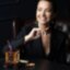 Янтарная подставка для ручек "СИЛА" с гравюрами орла и медведя