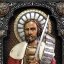 Резная Икона Великий князь Александр Невский