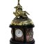 Часы каминные из креноида "Джигитовка" 43 см