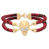 Браслет из кожи питона SKULL GW Jemanta