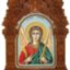 Рукописная икона "Ангел Хранитель" на кипарисе