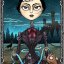 Карты Таро The Dark Mansion Tarot deck Large Version 14 cm, Taroteca / Темный Особняк, 14 см, золото
