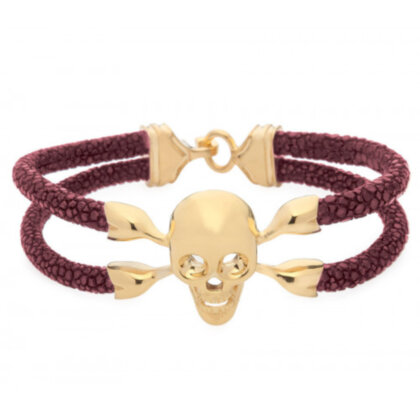Браслет из кожи ската SKULL Jemanta