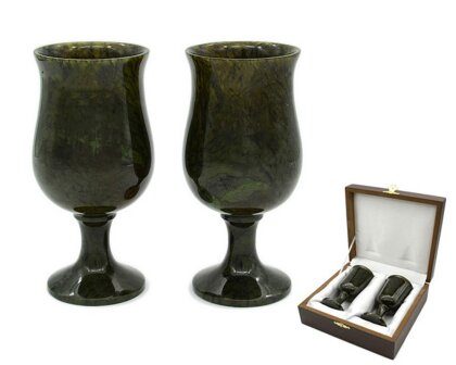 Фужеры из нефрита "Классика" пара 60*60*123 мм