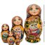 Матрешка 5-ть мест "Мария с совами"