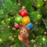 Формовая игрушка из Польши «Мишка с шарами»