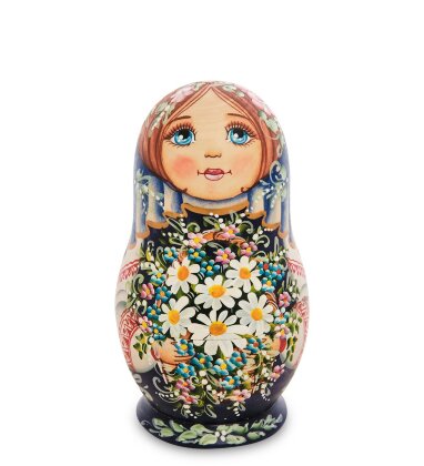 Матрешка 5-ть мест "Мария с цветами"