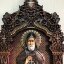 Резная Икона Святой благоверный князь Олег Брянский