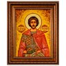 Икона «Святой благоверный князь Александр Невский» из балтийского янтаря