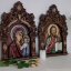 Иконы резные Венчальная пара Пресвятой Богородицы и Господа Вседержителя