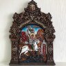 Резная Икона Святой Георгий Победоносец