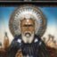 Резная Икона Сергий Радонежский